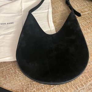AESTHER EKME BLACK SUEDE HOBO BAG